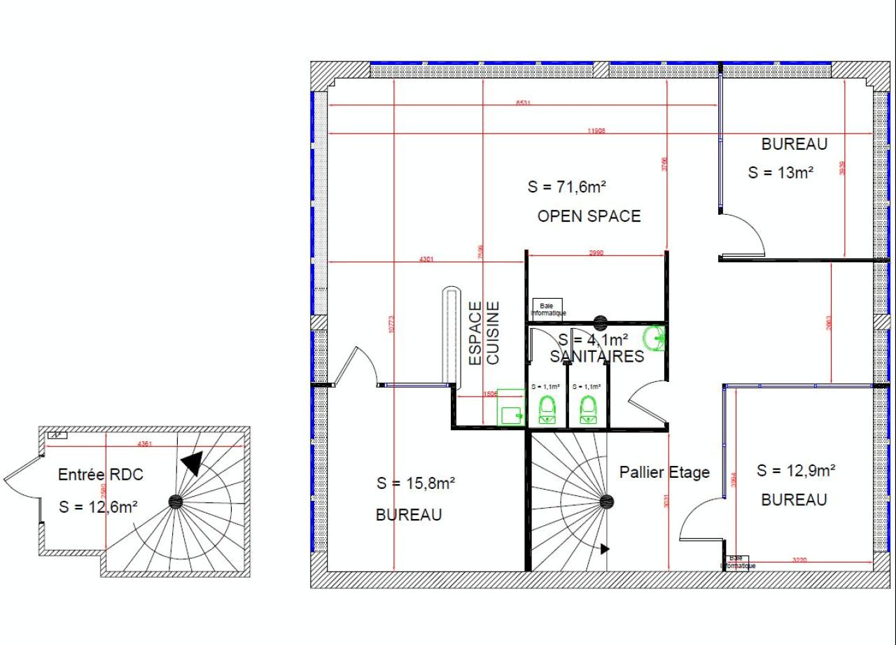 Bureau Orléans 130m² Vente bureau Orléans Loiret OVBUR2427351 4